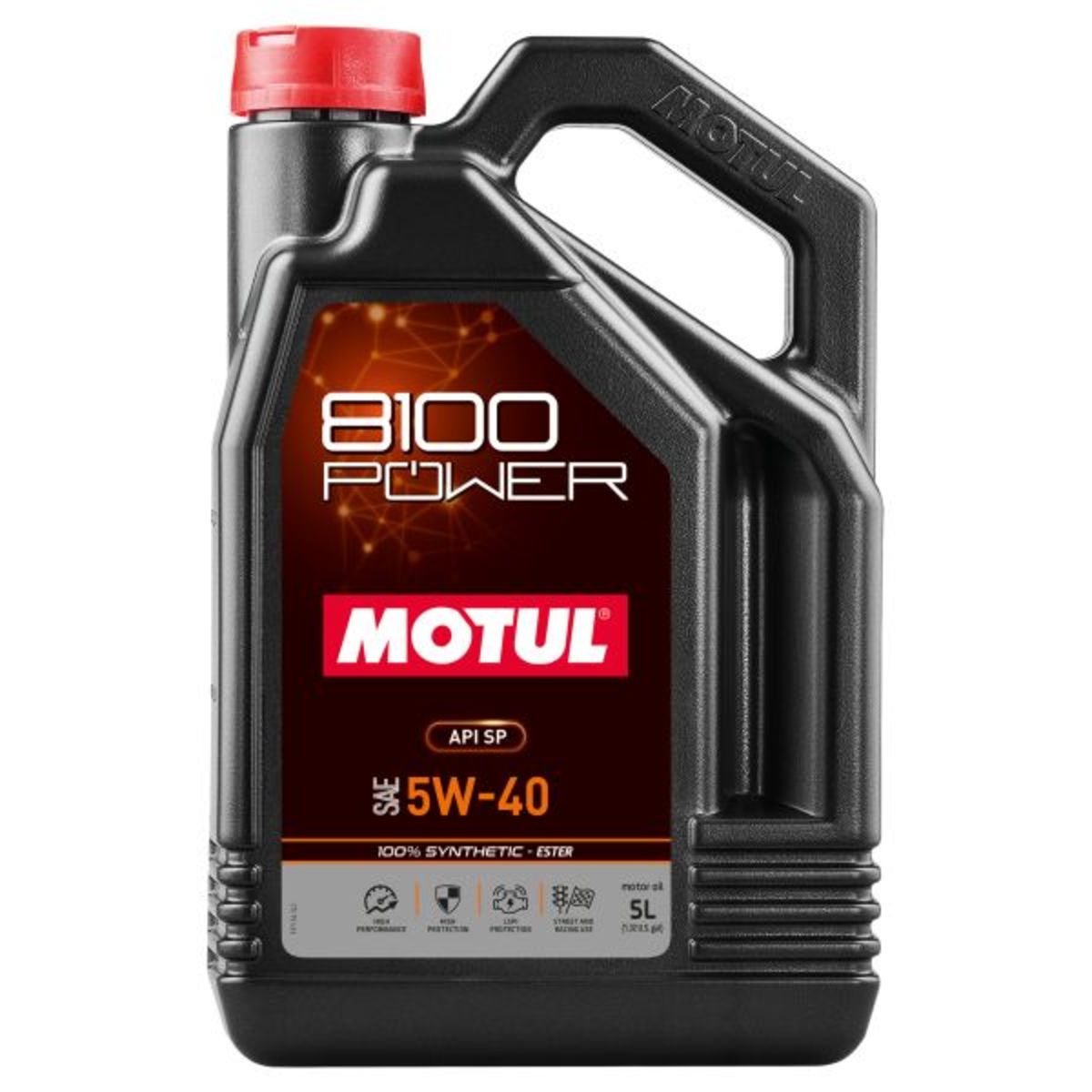 Huile moteur MOTUL 111809 8100 POWER 5W40 5L