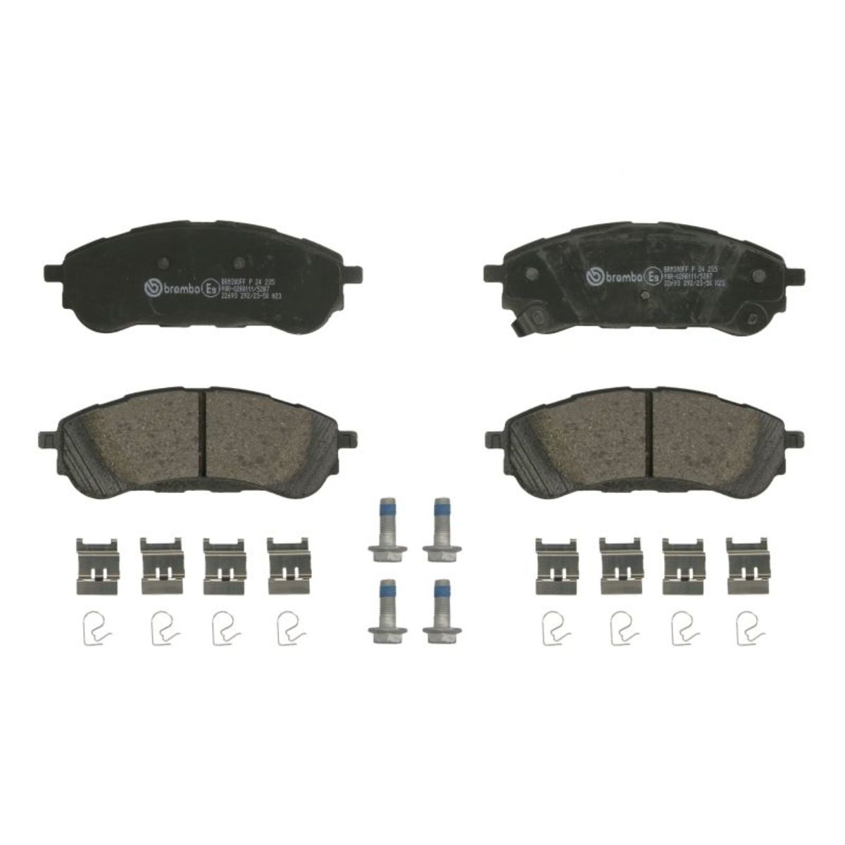 Brembo Bremsbelagsatz P 235 Größe 24 P 24 235