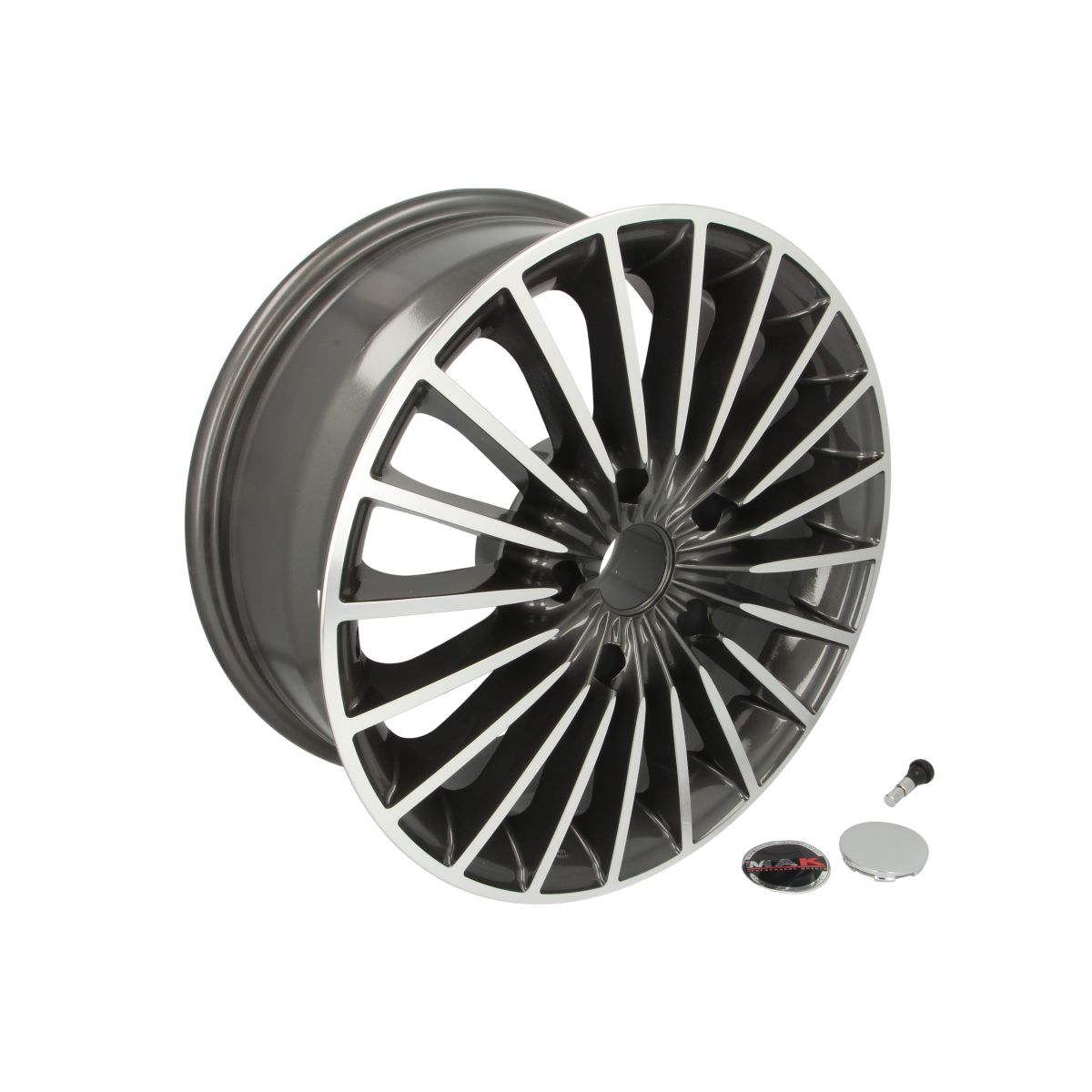 Image of Aluminium velg 16 inch  Volare 5x120 7J ET15, Kleur Gunmettal