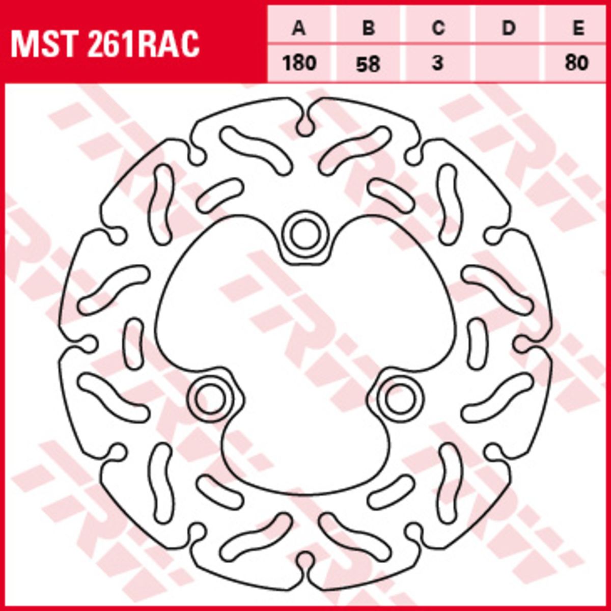 Disco freno TRW MST261RAC, 1 Pezzo