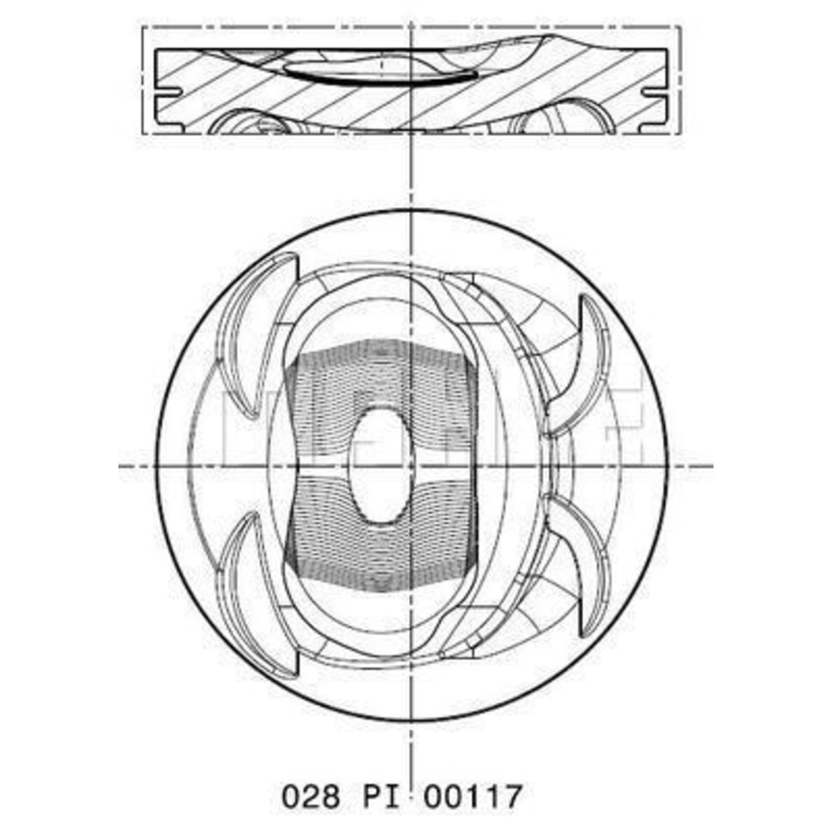 Mahle Pistone 028 Pi 00117 000