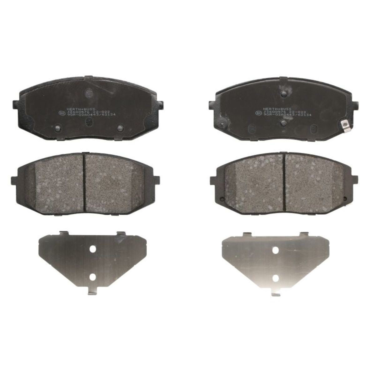 Bremsbelagsatz HERTH+BUSS JAKOPARTS J3600576, Vorne, Warnkontakt