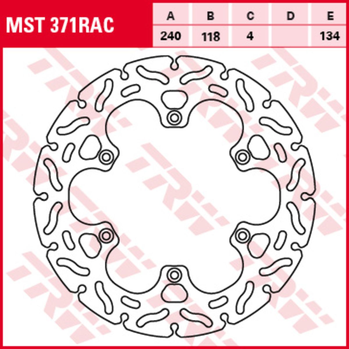 Disco freno TRW MOTO MST371RAC