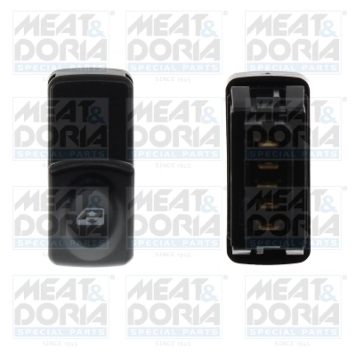 Meat&Doria Zwart/Oranje Schakelaar, Raamregelaar Meat & Doria 26098