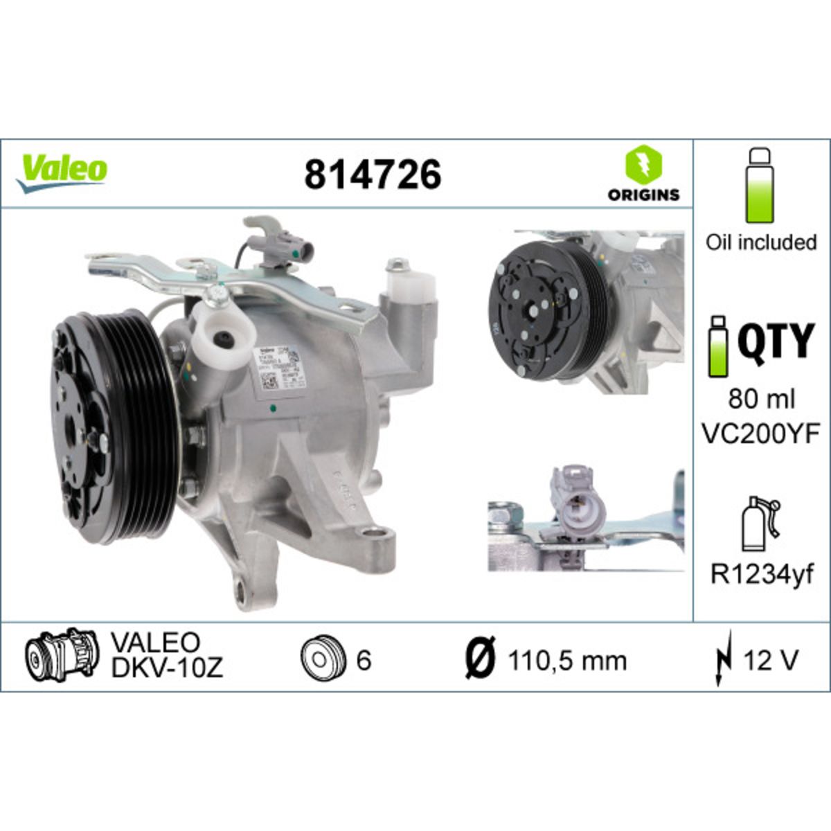 Compressor airconditioning  ORIGINS NEW
