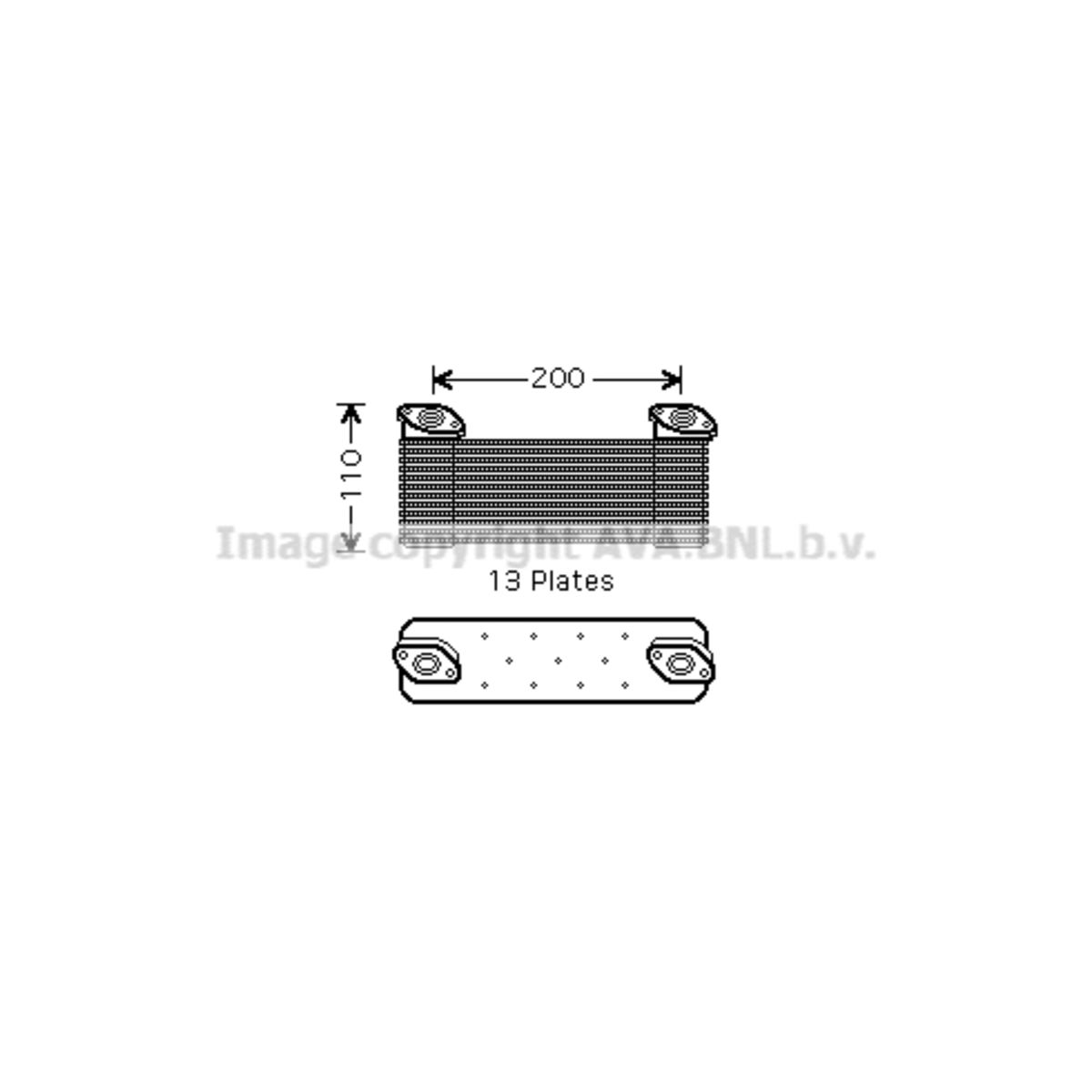 Image of Olie radiator, motorolie AVA COOLING