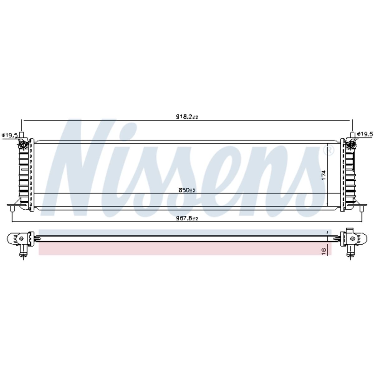 Radiator, motorkoeling