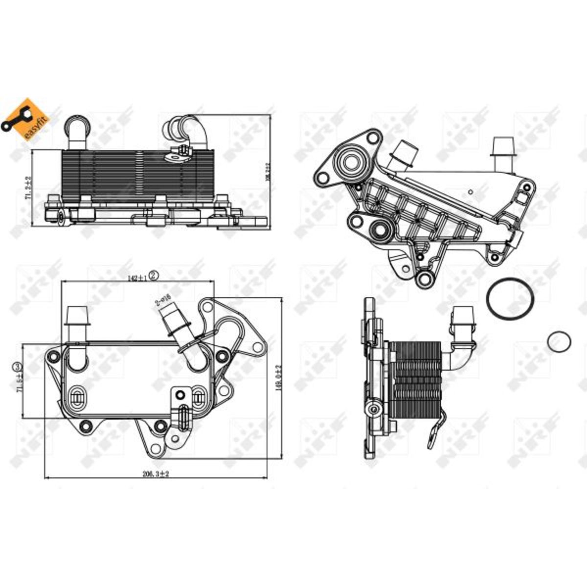 Image of Olie radiator, automatische versnellingsbak