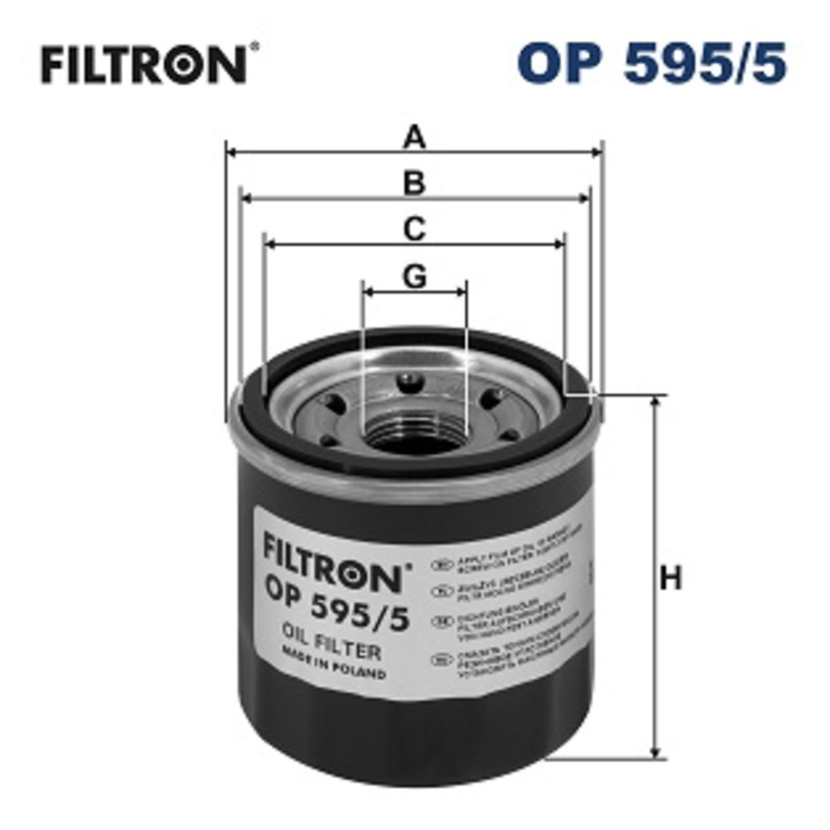 Filtron Ölfilter Op 595/5