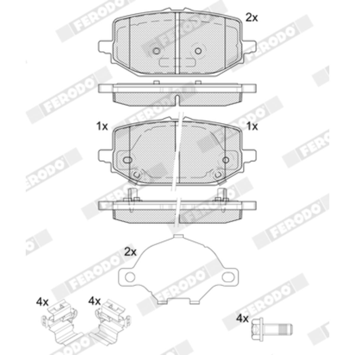 Bremsbelagsatz FERODO FDB5634