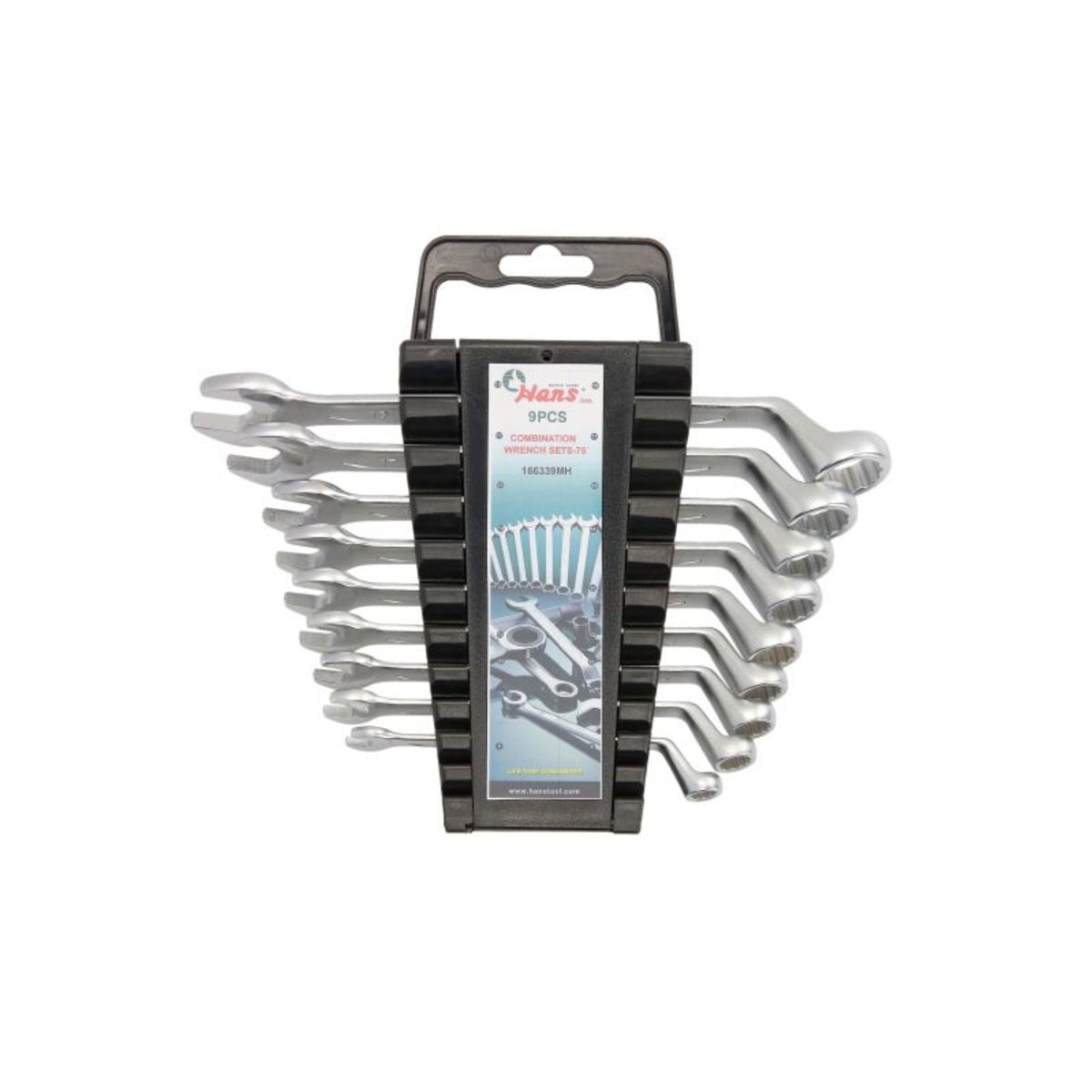 Image of Schroeven en steeksleutelset  9st 8 10 11 12 13 14 15 17 19mm