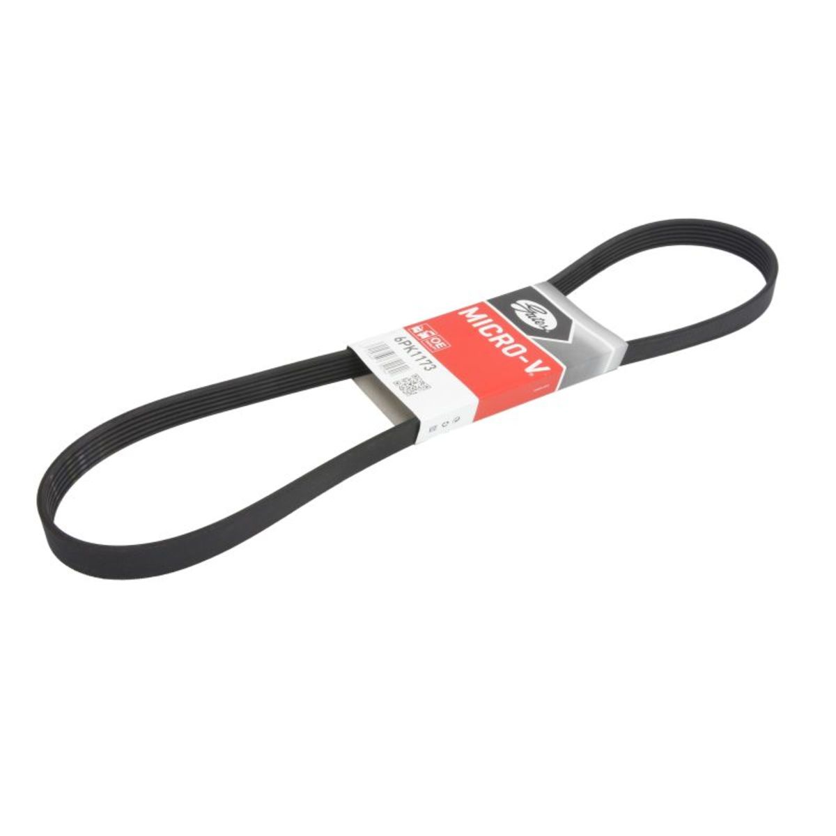 Nero Cinghia Poly-V Gates 6Pk1173