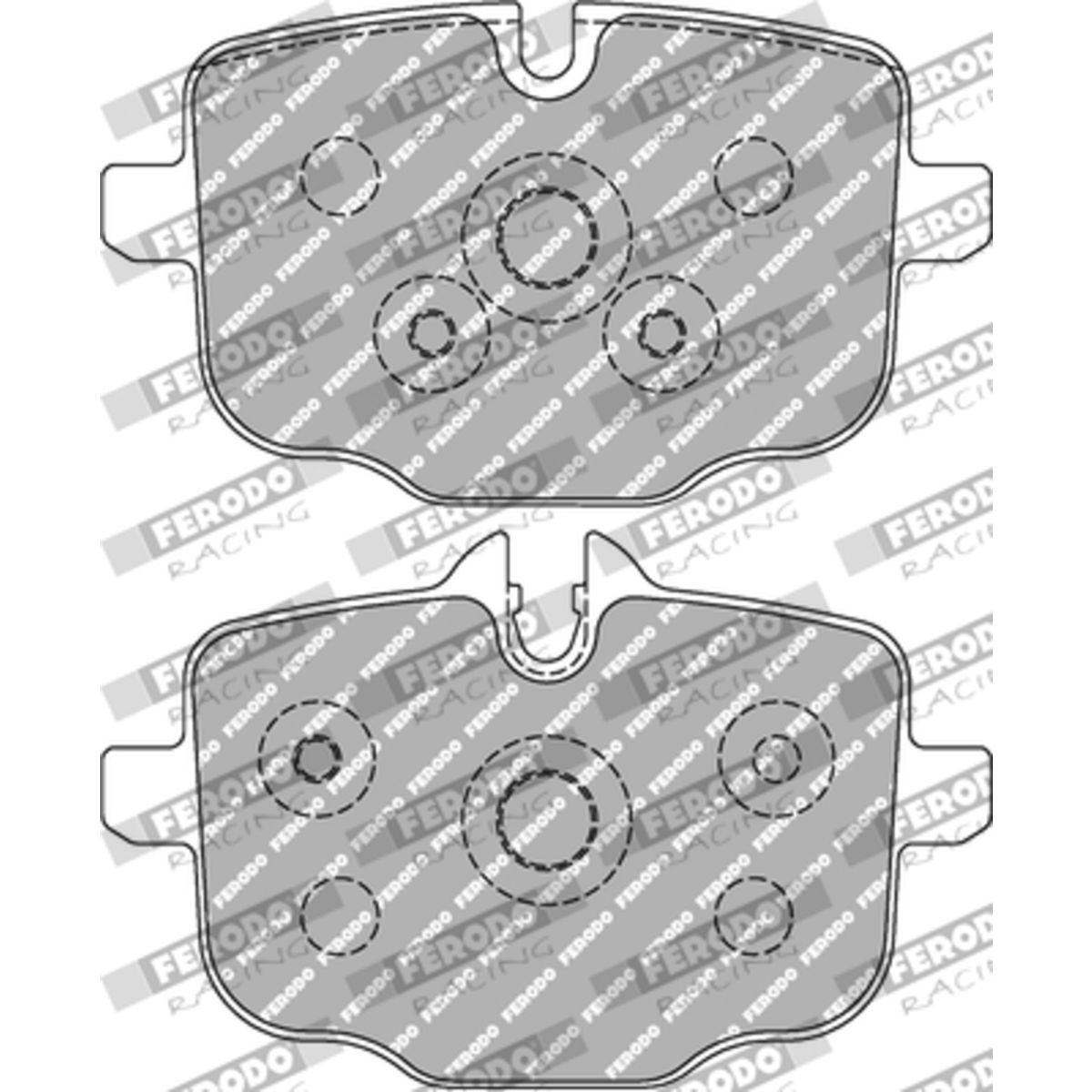 Jeu de plaquettes de frein FERODO FCP4381H