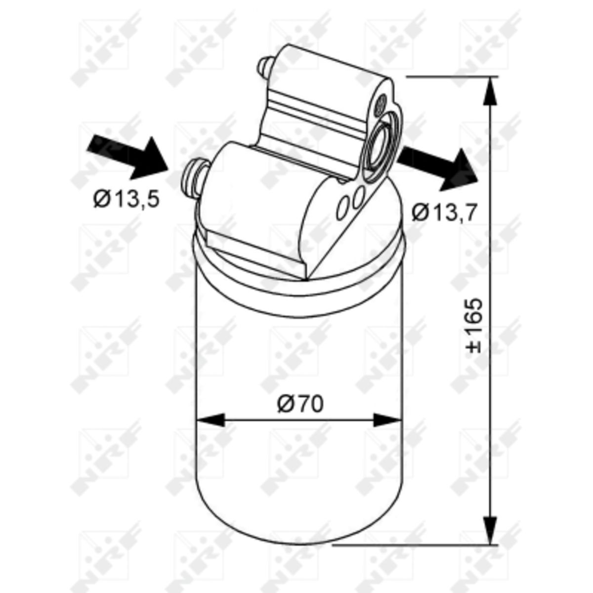 Nrf Secador, Aire Acondicionado Easy Fit 33313