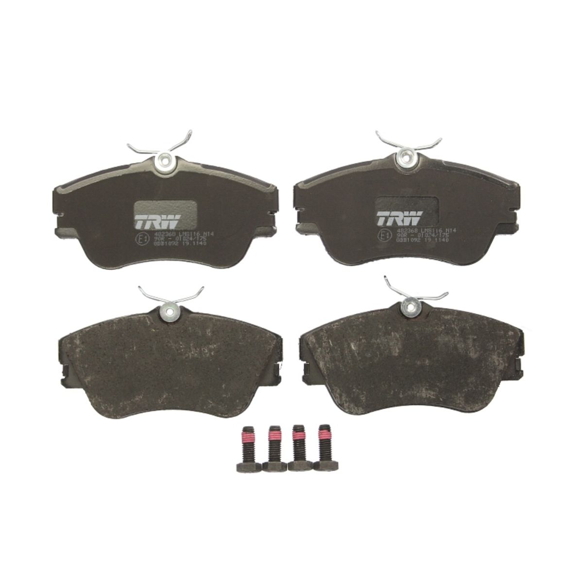 Trw Set Di Pastiglie Freno Gdb1092, Anteriore