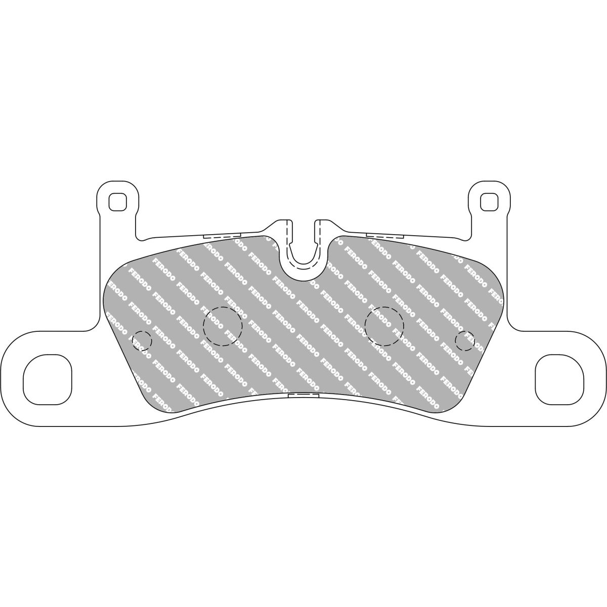 Jeu de plaquettes de frein FERODO FCP4424H