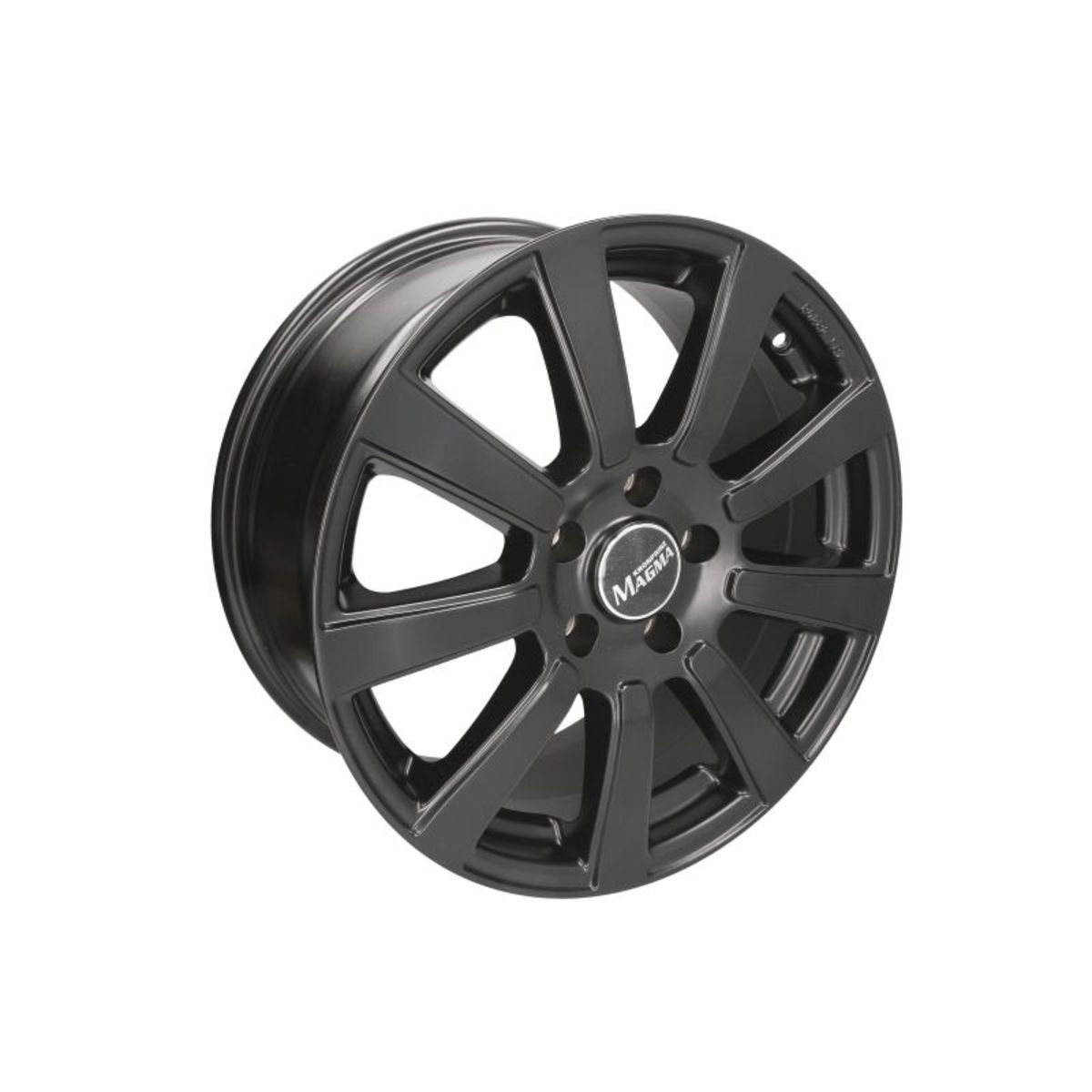 Alufelge 17 zoll MAGMA Interio 5x114,3 8J ET45, Farbe Schwarz Matt