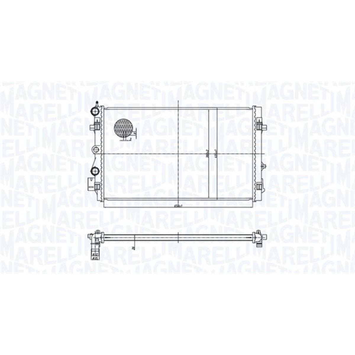 Magneti Marelli Radiateur, Refroidissement Moteur 350213167900