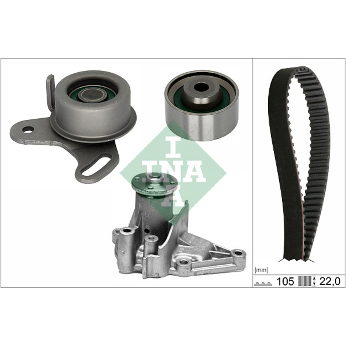 Schaeffler Ina Kit Distribution Avec Pompe À Eau 530 0427 31