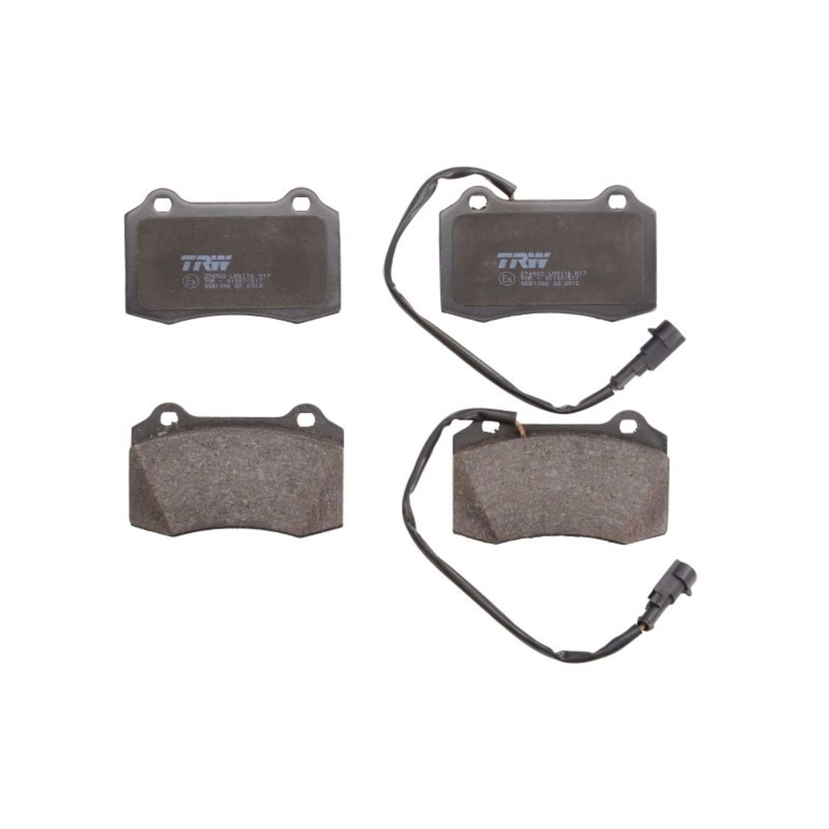 Trw Set Di Pastiglie Freno Gdb1392, Anteriore