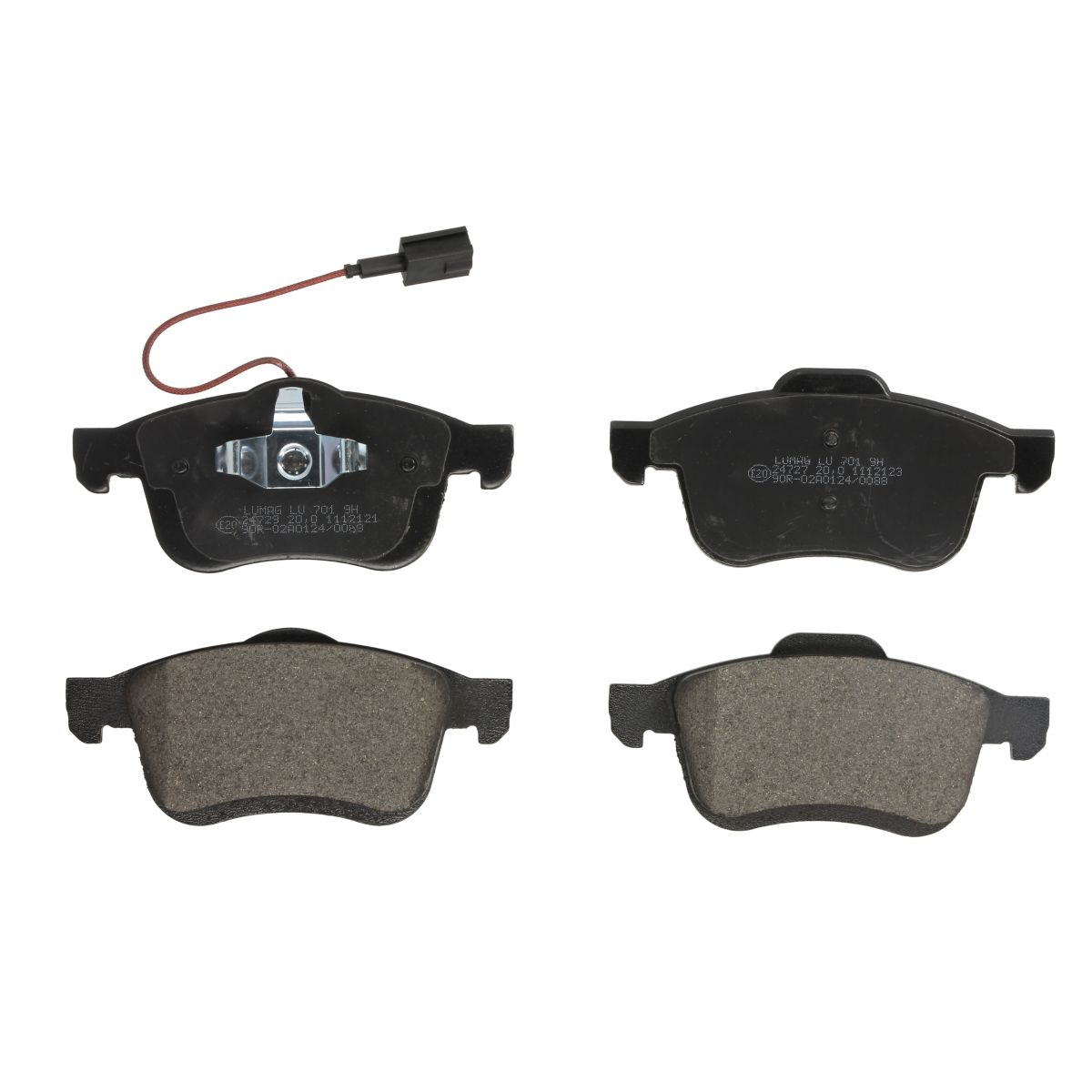 Bremsbelagsatz, Scheibenbremse BRECK 24727 00 701 10