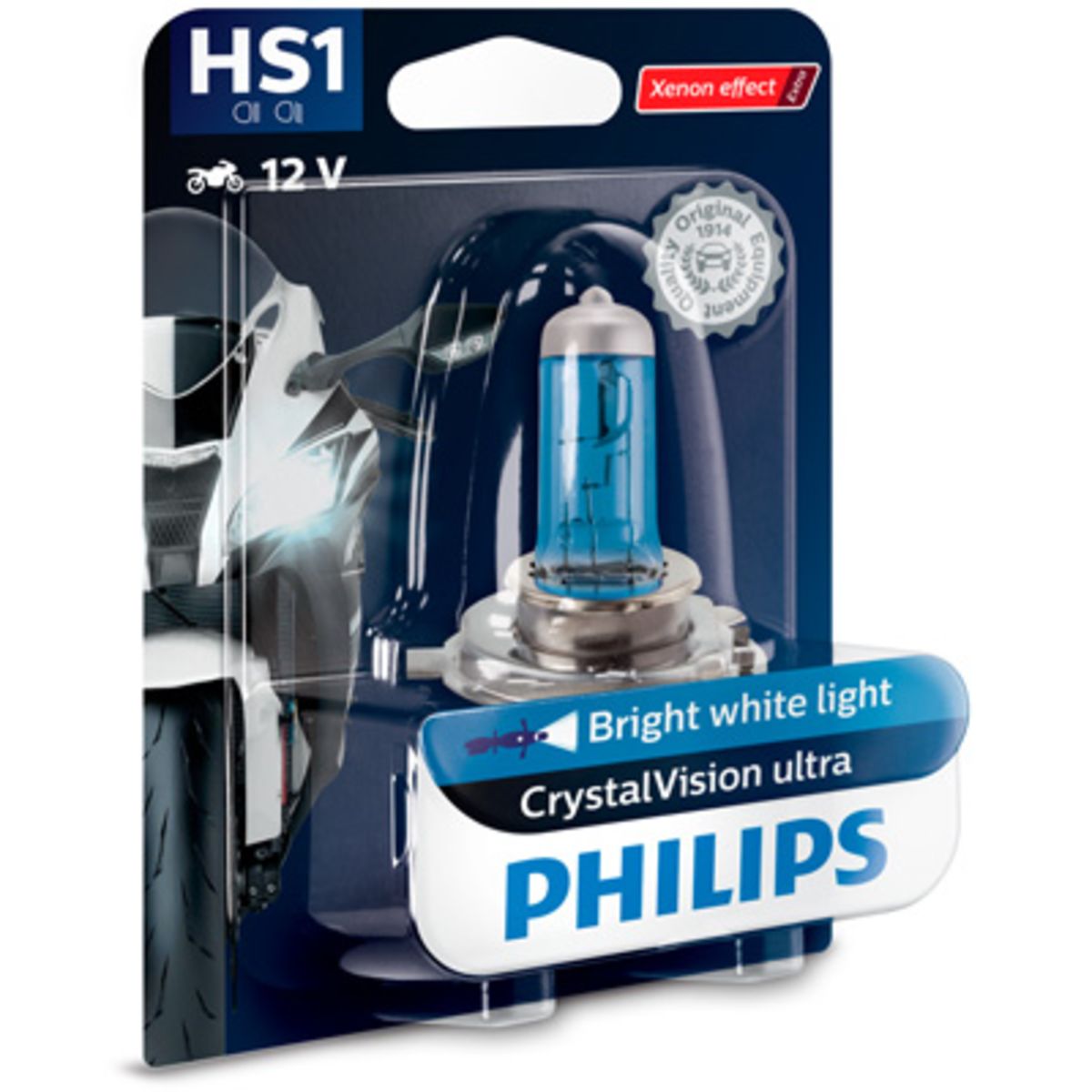 Image of Gloeilamp  HS1 CrystalVision ultra Moto 12V, 35W