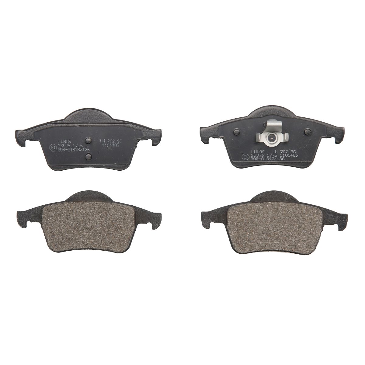 Bremsbelagsatz, Scheibenbremse BRECK 23076 00 702 00