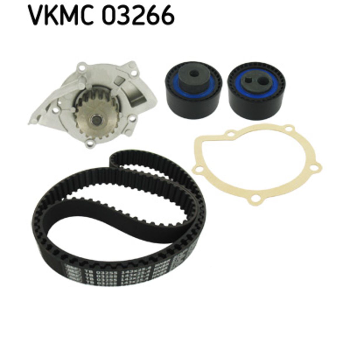 Pompa dell'acqua + kit cinghia di distribuzione SKF VKMC 03266