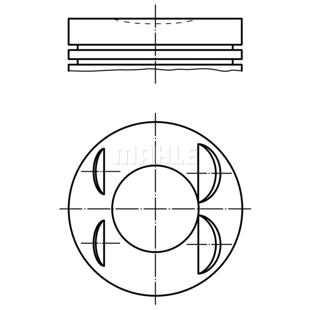 Mahle Pistone 021 Pi 00127 000