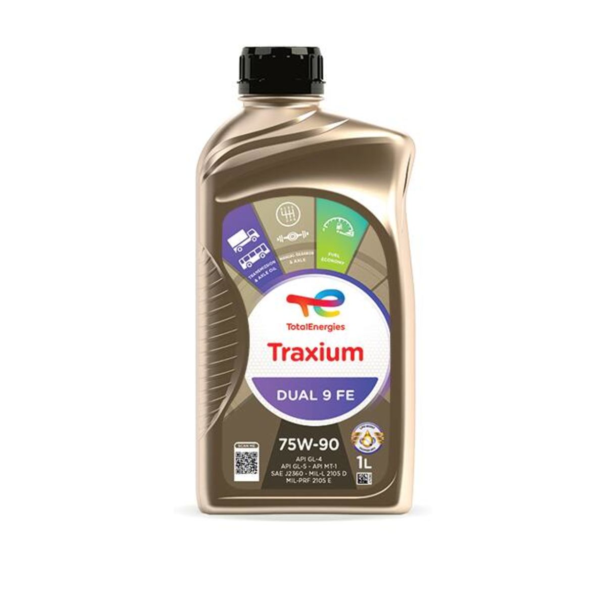 Huile de transmission TotalEnergies 2214145 TRAXIUM 75W90 1L