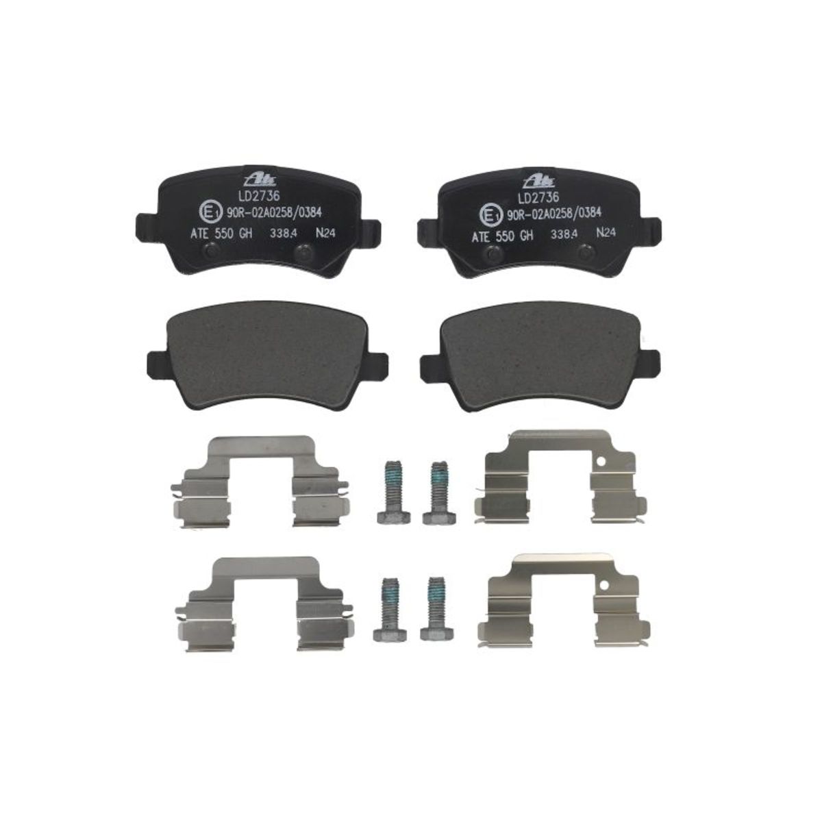 Bremsbelagsatz ATE 13.0470-2736.2, Hinten, Keramik