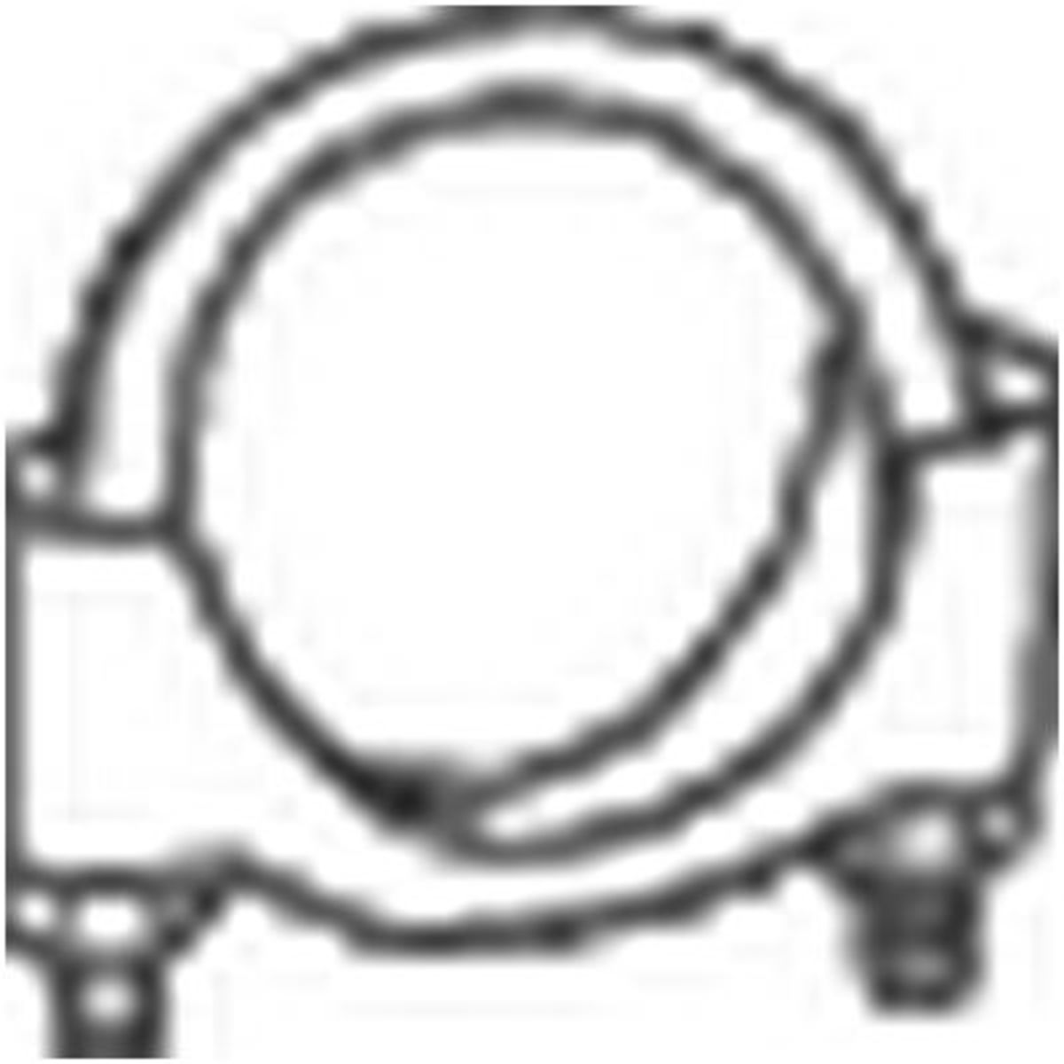 Image of Klemstuk, uitlaatsysteem Bosal M8   250-236