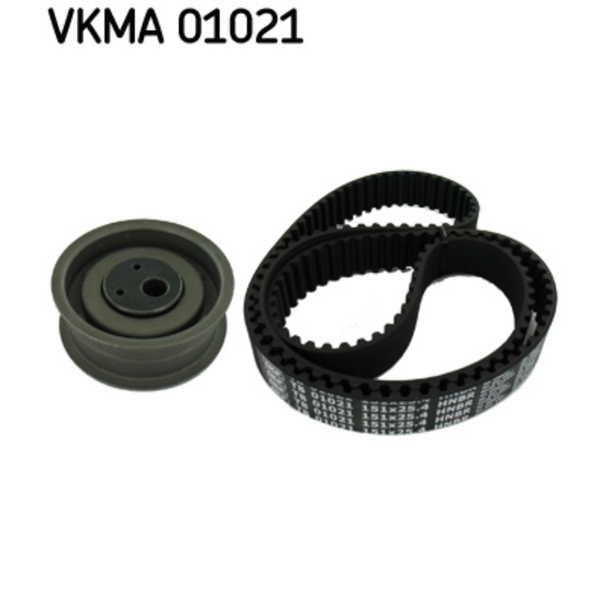 Kit cinghia distribuzione con profilo dente arrotondato VKMA 01021 SKF per VW - Immagine 3
