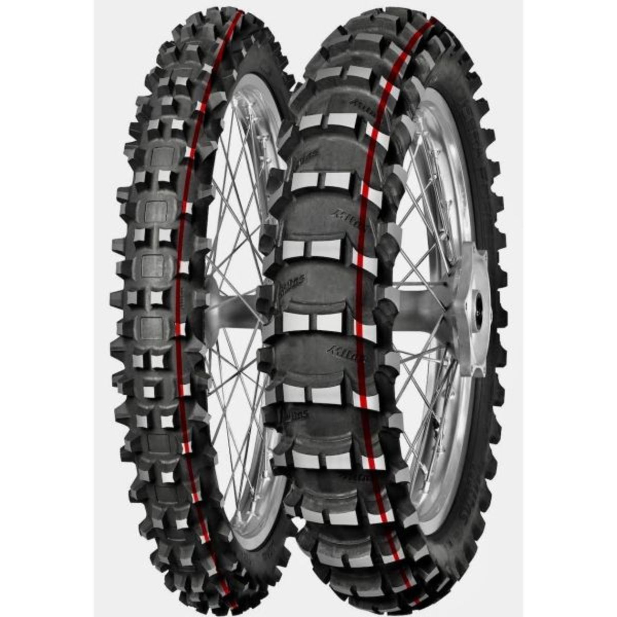 MITAS TERRA FORCE - MX SAND red 100/90-19 TT 57M, Pneu moto Arrière