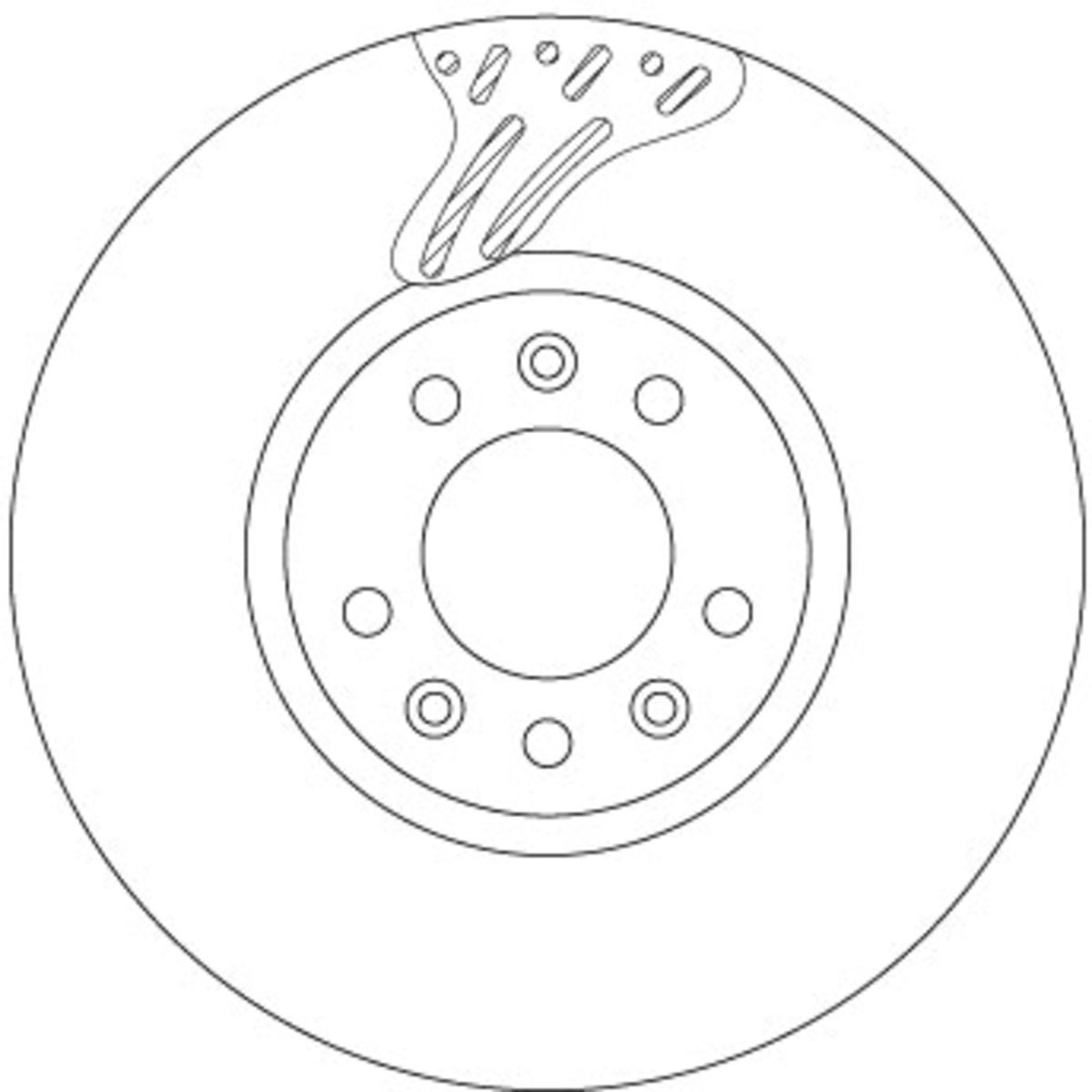Trw Disco De Freno Df6977s Delantero, Ventilado 1 Pieza