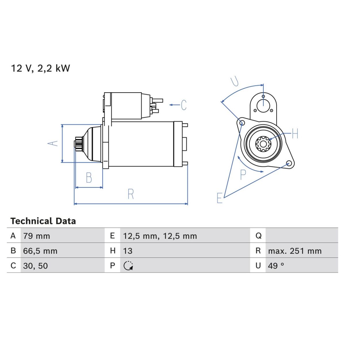 Bosch Démarreur 0 986 026 340