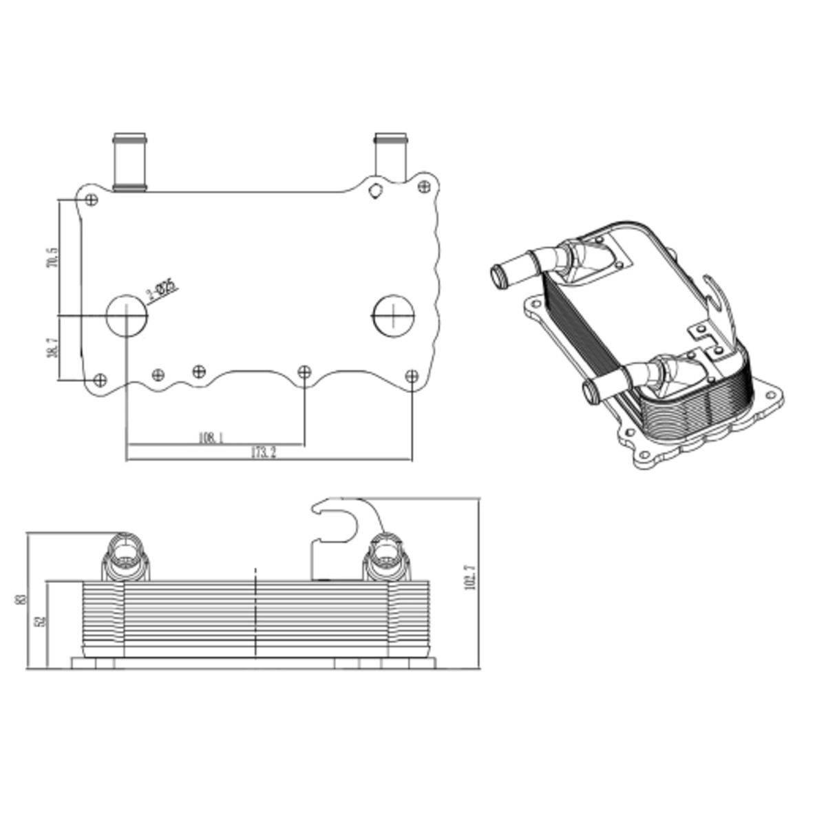 Image of Olie radiator, motorolie