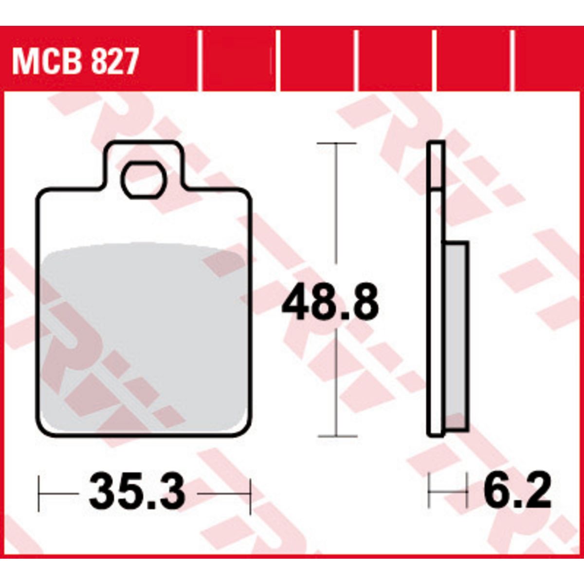 Bremsbelagsatz TRW MCB827EC