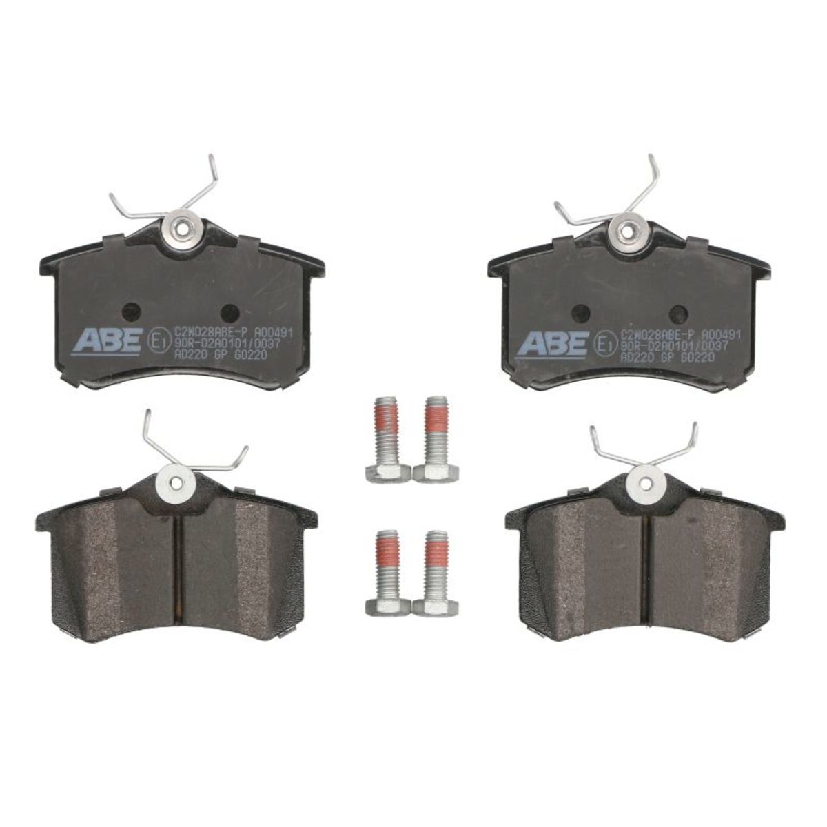 Bremsbelagsatz ABE C2W028ABE-P, Hinten