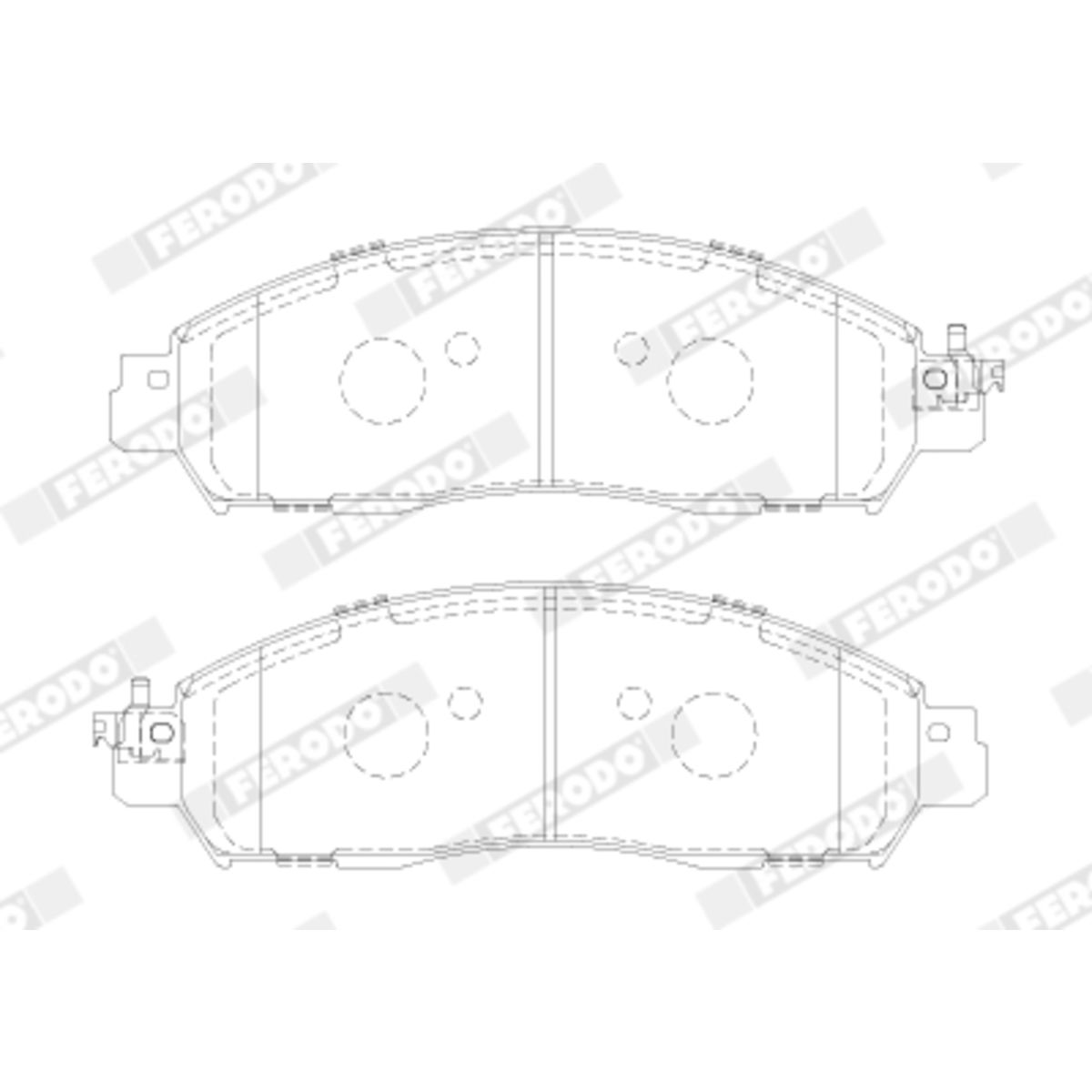 Ferodo Set Di Pastiglie Freno Fvr5284, Anteriore