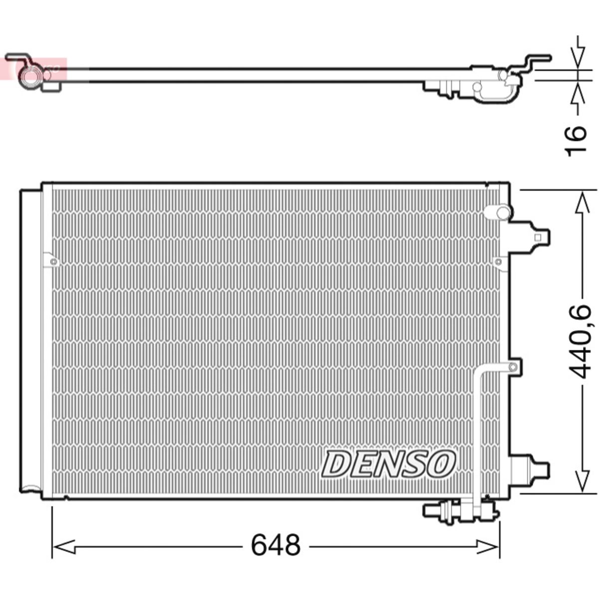 Kondensator, Klimaanlage DENSO DCN02025