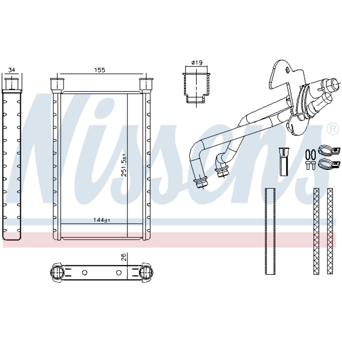 Nissens Scambiatore Calore 707282