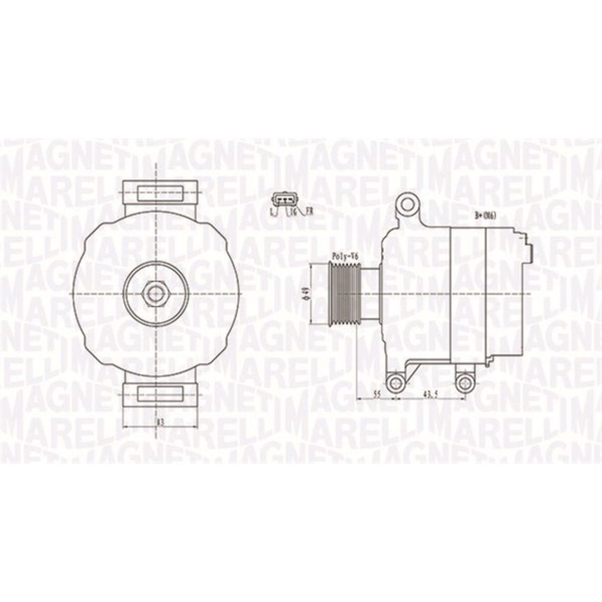 Image of Driefasige generator