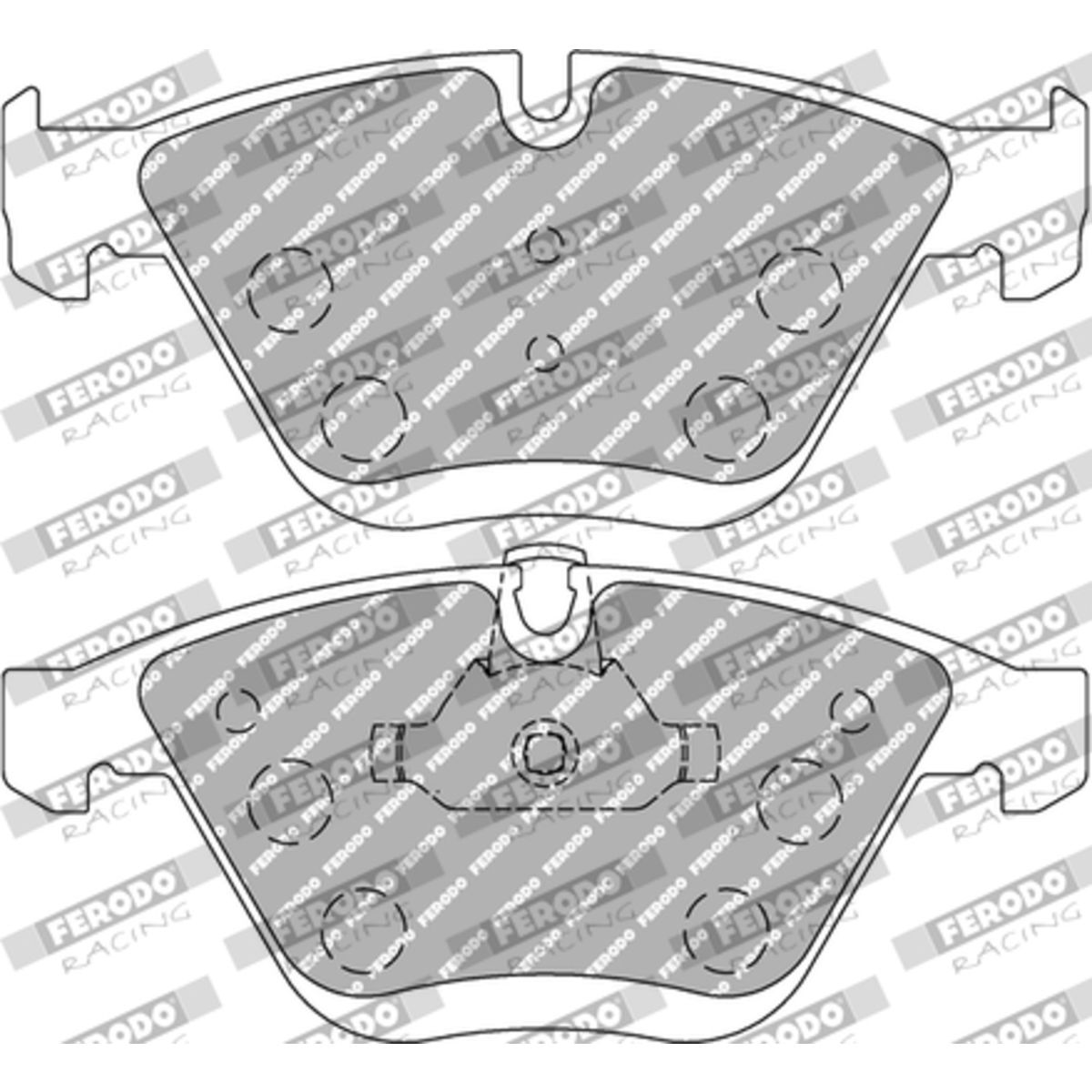 Jeu de plaquettes de frein FERODO FCP4191H