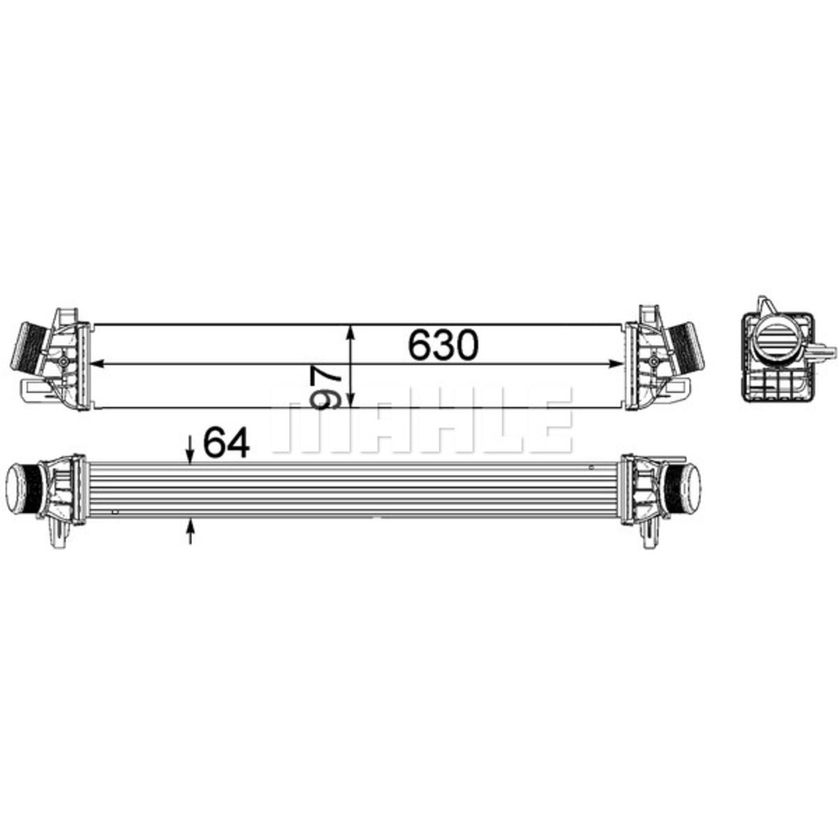 Image of Intercooler, inlaatluchtRadiator
