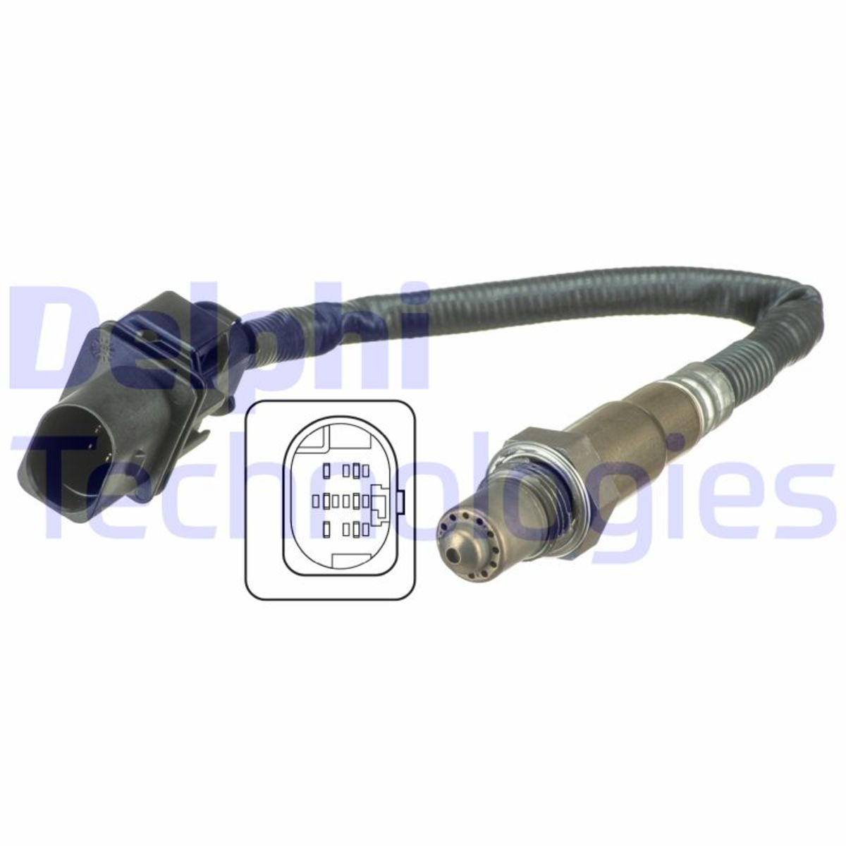 DELPHI Sonda Lambda Planare Riscaldata, ES20244-12B1, Lunghezza Cavo 520mm, Compatibile Con Peugeot 205, 309, 405 - 2