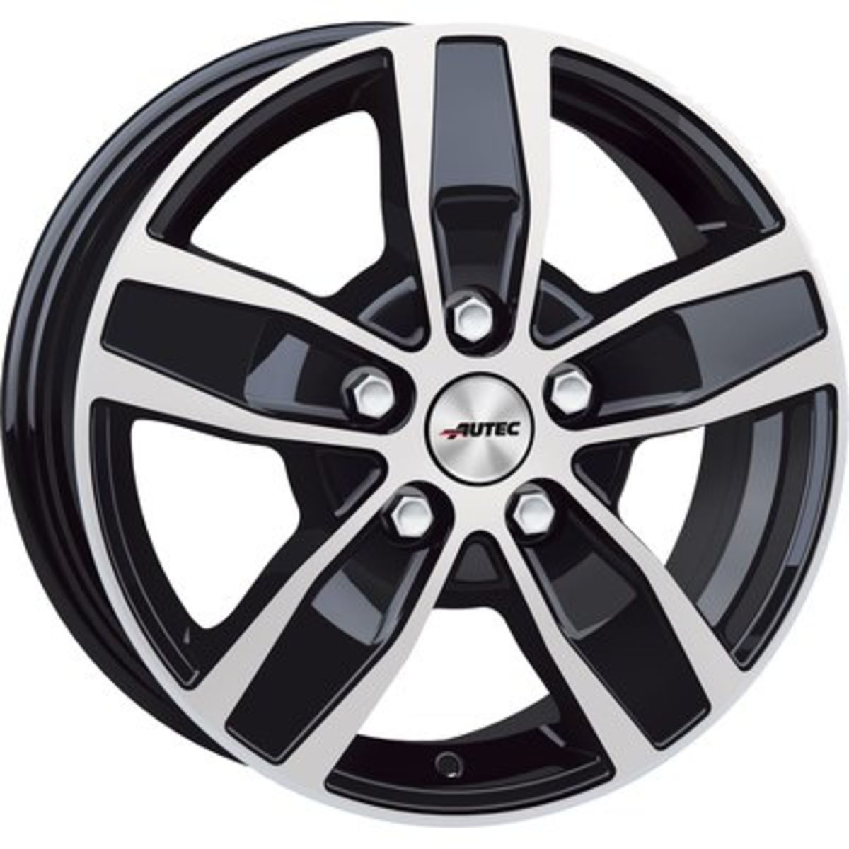 Image of Aluminium velg 17 inch  QUANTRO 5x160 7J ET54, Kleur Zwart Gepolijst
