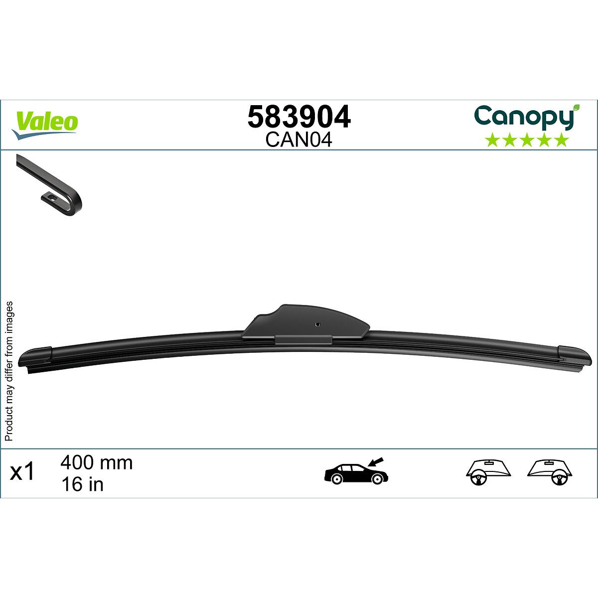 Image of Wisserblad  Canopy , 400mm, Voor, 1 Stuk