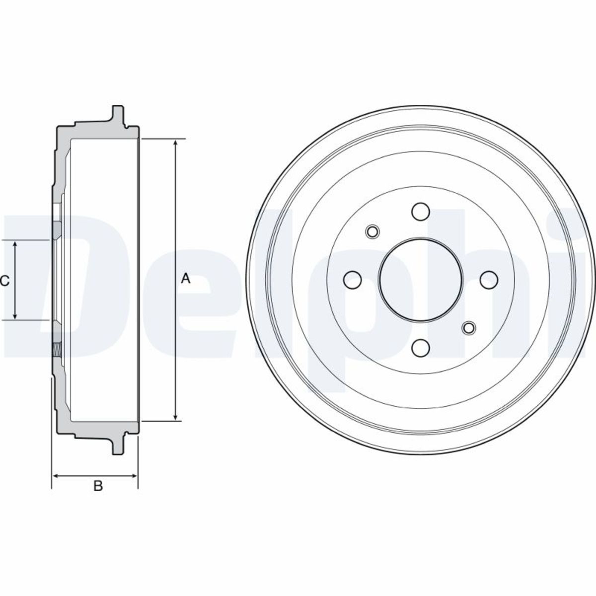 Für DELPHI LOCKHEED HAMULCE BF528 HAM DRUM. FIAT PANDA - Bild 6