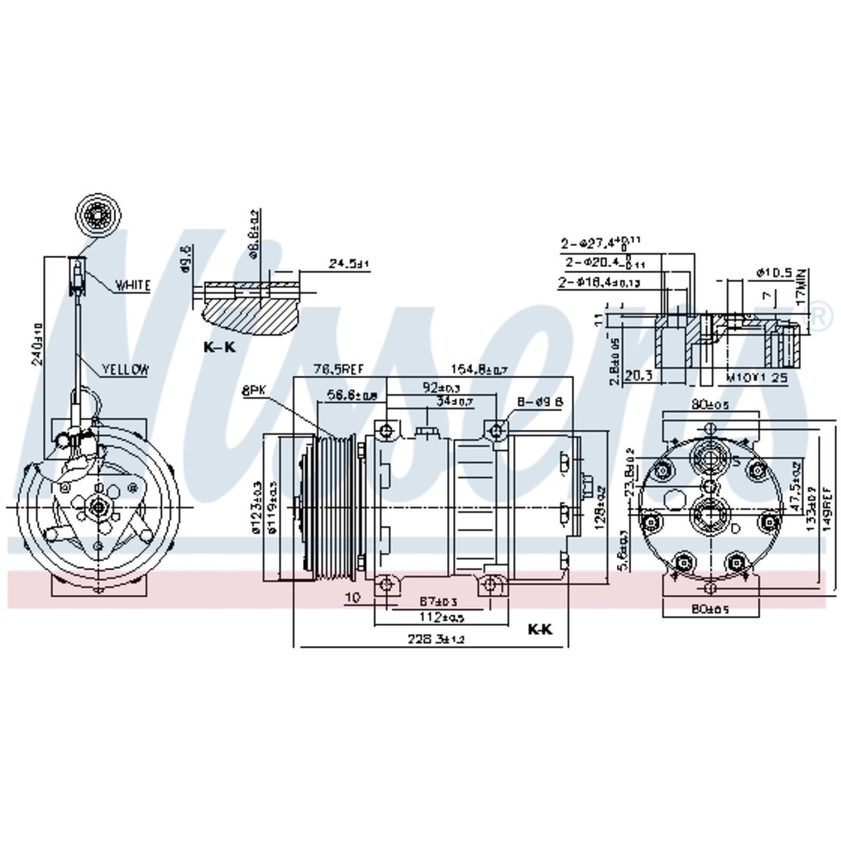 Klimakompressor NISSENS 89473